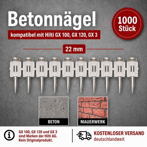 Betonnägel 1000 stück - betonnägel,