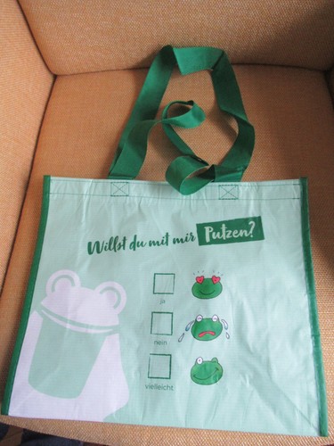 Frosch werbefigur tasche - frosch,