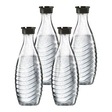 SodaStream 4 x 0,7L Glaskaraffen Ersatzflaschen geeignet für CRYSTAL & PENGUIN