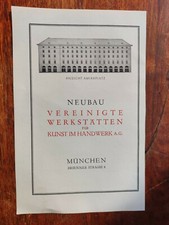 Werbung 30er Faber & Vereinigte Werkstätten München Deutsches Reich Dampferstil