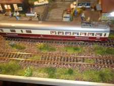 Fleischmann-H0-5162K-Speisewagen-TEE-Beleuchtung-Preiserfigur-guter Zustand-OVP