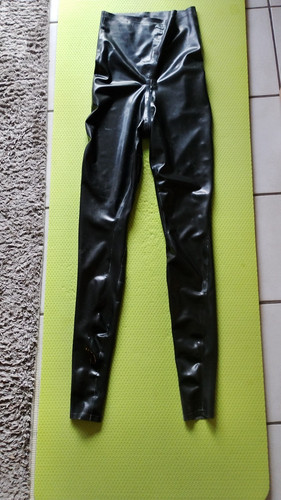 Latex damen leggings - leggings, in