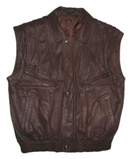 Herren- LEDERWESTE / Outdoor-