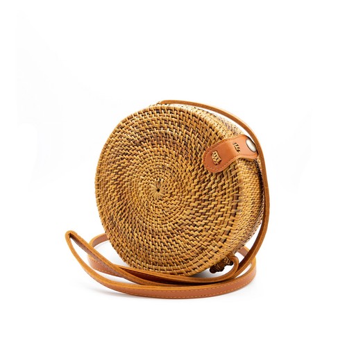 Rattan umhängetasche - rattan,