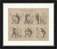 Beim Haarkünstler II. Berufe Friseur Haare Männer Mode Pflege  Faksimile_E 16824