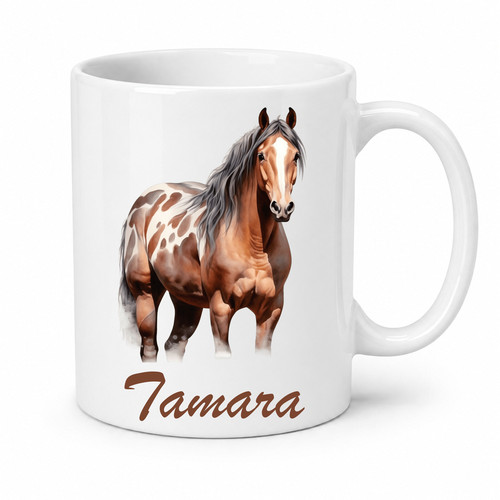 Personalisierte pferdetasse - personalisierte,