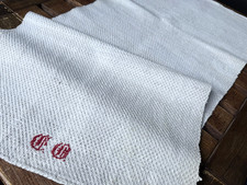 Handgewebtes grobes Bauernleinen Hand/Wellnesstuch  um  1900