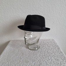 Herrenhut  ✮ MAYSER ✮  Gr.M/57  Wolle  Rippsband  Formstabil  Black ✮1A Zustand✮