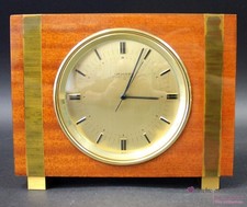 Imhof Pendulette / Tischuhr mit edlem Holzkörper, gebraucht