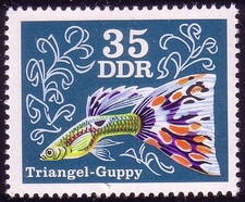 2180 Zierfische Guppys 35 Pf **