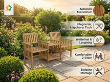 2-Sitzer-Gartenbank mit