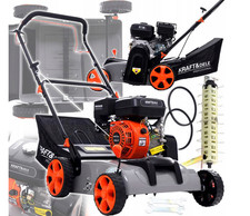 Benzin Vertikutierer Aerifizierer 4,8kW Rasenlüfter Bodenlüfter 38cm Fangkorb