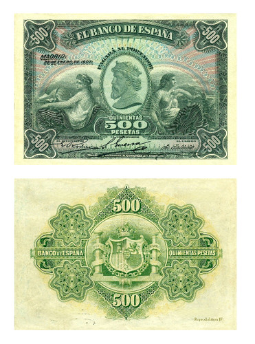 500 pesetas quinientas - 500, pesetas,