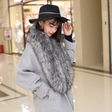 Damen Kunstfell Kragen Cape