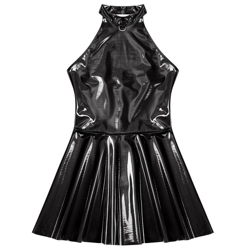 Sexy damen lacklederkleid - damen,