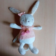 Baby Spieluhr Hase  weiß Tosa Kleidchen an / von Ernstings Family Topomini 