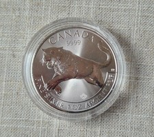 1oz Silbermünze 2016 - 5 Dollar Kanada .999 Wildlife Predator Serie (Puma)