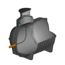 Zisterne 4000l Retentionszisterne STORM DUO mit 1500l Nutzvolumen inkl. Drossel