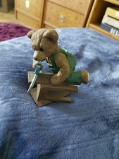3 Stck.Gilde Teddybären Handwerk  Bären  Handarbeit gemalt Sammler 