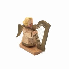 Alte Holz Figur Engel mit