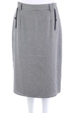 VINTAGE Rock Karo kariert D 42 schwarz-weiß