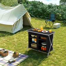 WOLTU Tragbar Campingschrank