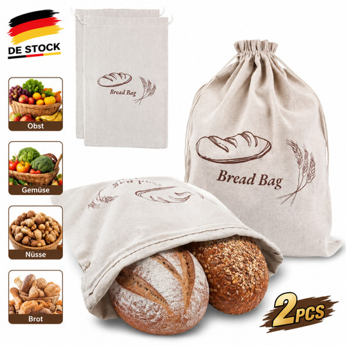 Leinen brotbeutel - leinen,