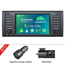 DVR+7" QLED 4G Android 13 8Core 6+64GB Autoradio GPS Navi DSP RDS für BMW E39 M5