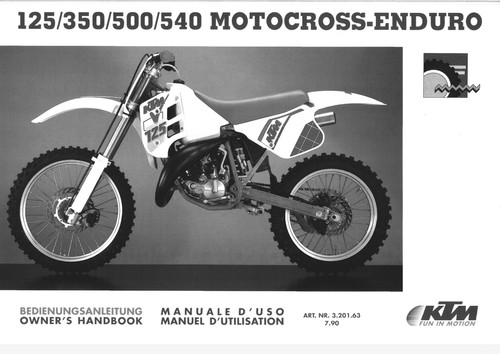 Werkstatthandbuch ktm 500 - werkstatthandbuch, mx