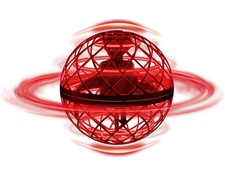 Playtive Fliegender Ball Spiel Flying-Ball Ballspiel LED-Beleuchtung rot *B-Ware