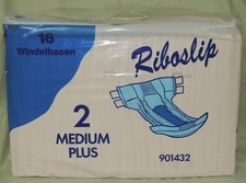 Inkontinenz RIBOSLIP Windeln - Medium Plus - Vintage Packung Gr. M - 16 Stk