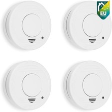 Smartwares RM250/4 Rauchmelder Feuermelder Norm EN14604 Wohnung Weiß 4er Pack