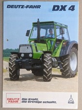 DEUTZ-FAHR DX 4 4.50 4.70 4.30 4.10 Traktoren Prospekt Bulldog Schlepper