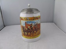 Bierkrug mit Zinndeckel Edition Oktoberfest der Serie " Historische Postkarten"