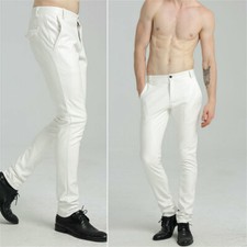 Herren Kunstleder Hose