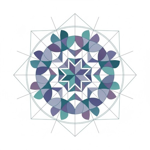 Sticker round mandala car - sticker,