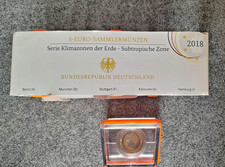Europamünzen Deutschland BRD ADFGJ 5x5 Euro Subtropische Zone 2018 im Set