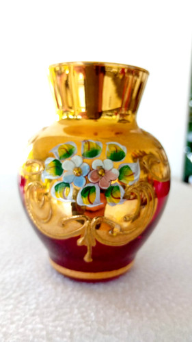 Kleine glas vase - glas,