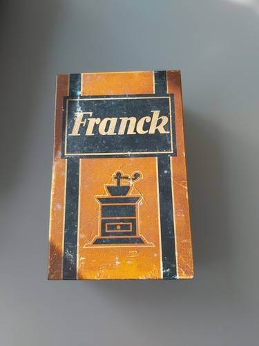 Alte blechdose aecht franck - blechdose,