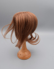 Puppenperücken - Echthaar Perücke für Künstlerpuppen Page lang rotbraun