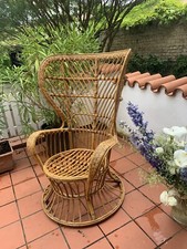 Designer Korbstuhl aus Rattan und Bambus von LIO CARMINATI und GIO PONTI, 1950er