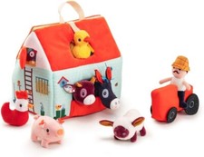 LILLIPUTIENS MY FIRST FARM PLÜSCHSTOFF SPIELSET 9 STÜCK BRANDNEU IN BOX 12M +