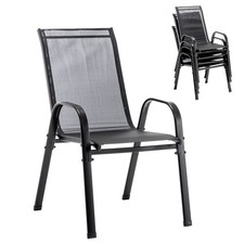 4x Gartenstühle Stapelbar