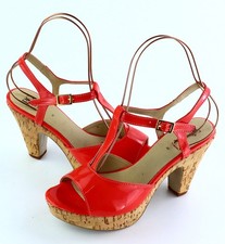 Sandaletten Gr. 40 Koralle Damen-Schuhe Sandalen Freizeitschuhe RPW