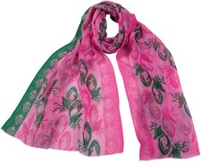 Trachtenschal Pink Grün