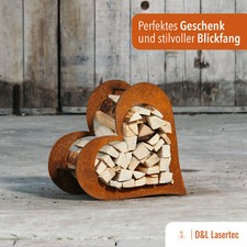 Herz aus Metall Rost Edelrost