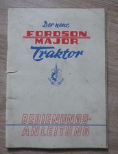 Fordson Schlepper Major Betriebsanleitung
