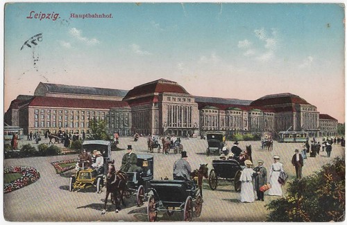 Alte leipzig hauptbahnhof - ak, leipzig,