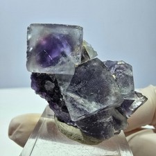 Phantom Fluorit Würfel Stufe, lila Okorusu, Namibia 41*26*17mm