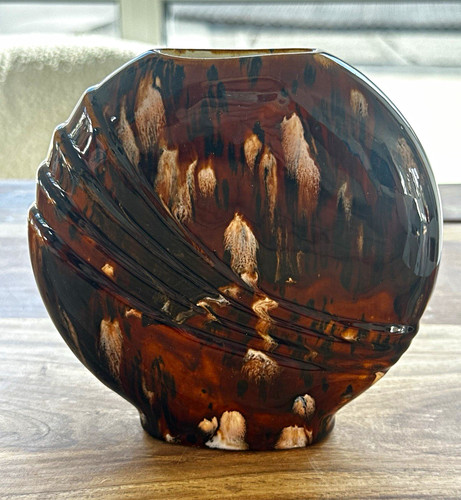 Vintage keramik vase - keramik, muschel